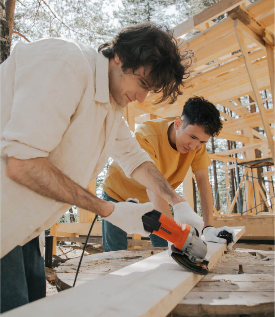 men building house